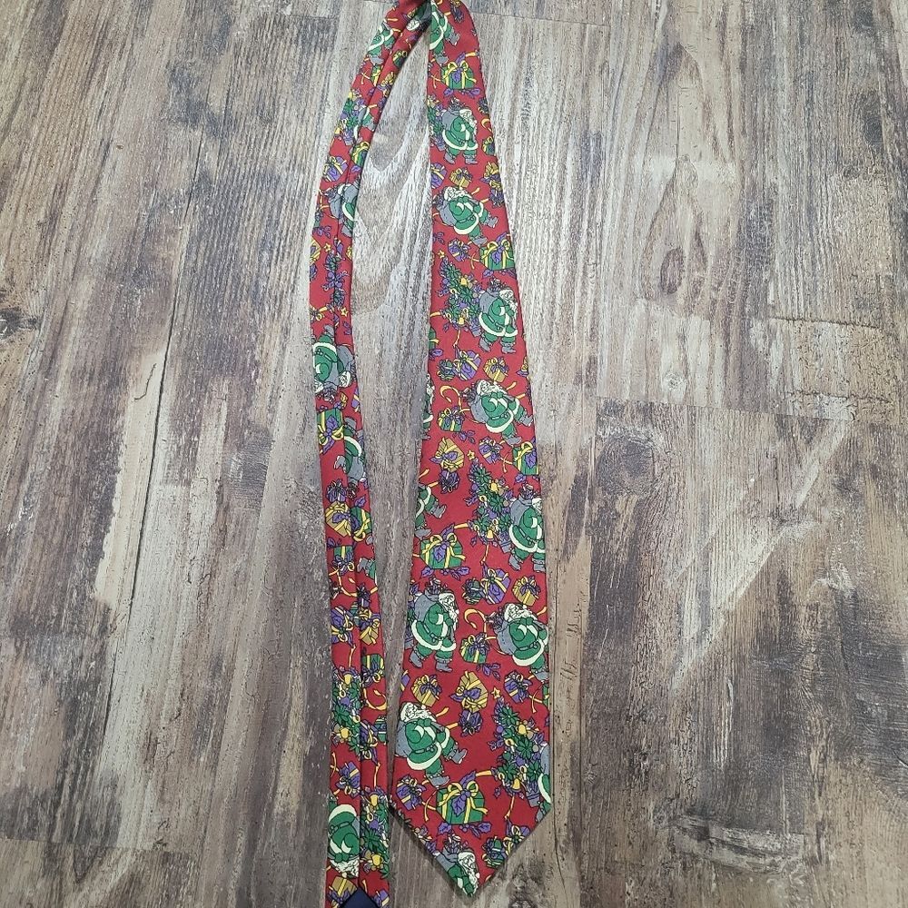 Man road hand made vintage Christmas tie